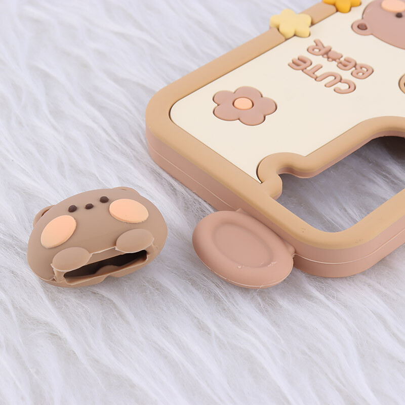 قاب عروسکی سامسونگ Galaxy S21 FE 5G طرح Cute Bear Happy