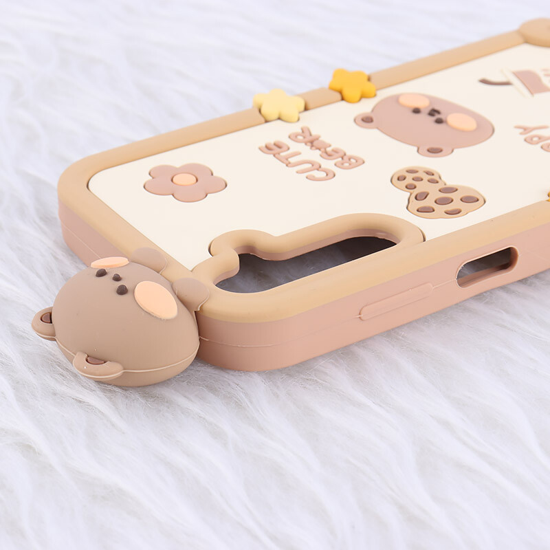 قاب عروسکی سامسونگ Galaxy A25 طرح Cute Bear Happy