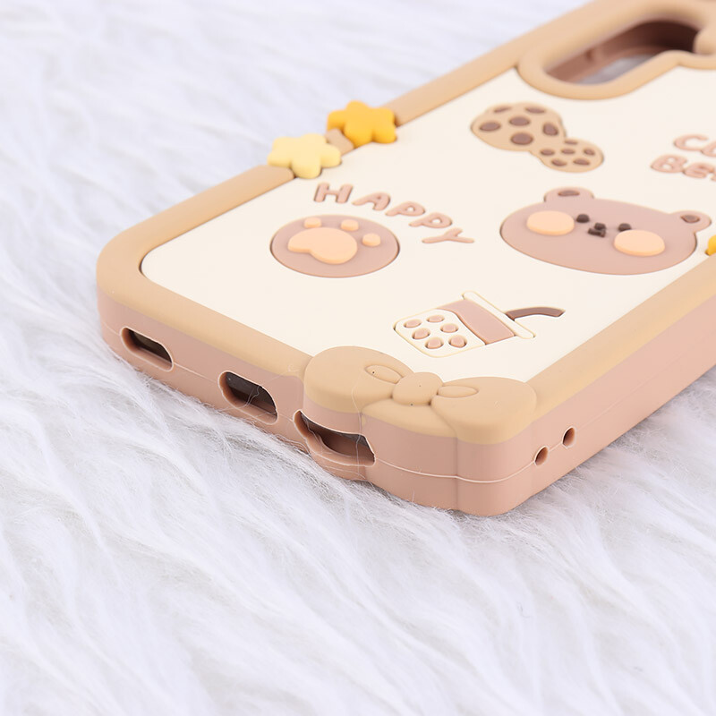 قاب عروسکی سامسونگ Galaxy A25 طرح Cute Bear Happy