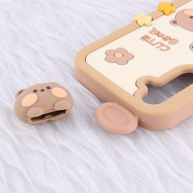 قاب عروسکی سامسونگ Galaxy A25 طرح Cute Bear Happy