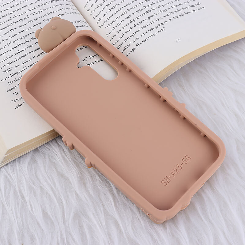 قاب عروسکی سامسونگ Galaxy A25 طرح Cute Bear Happy