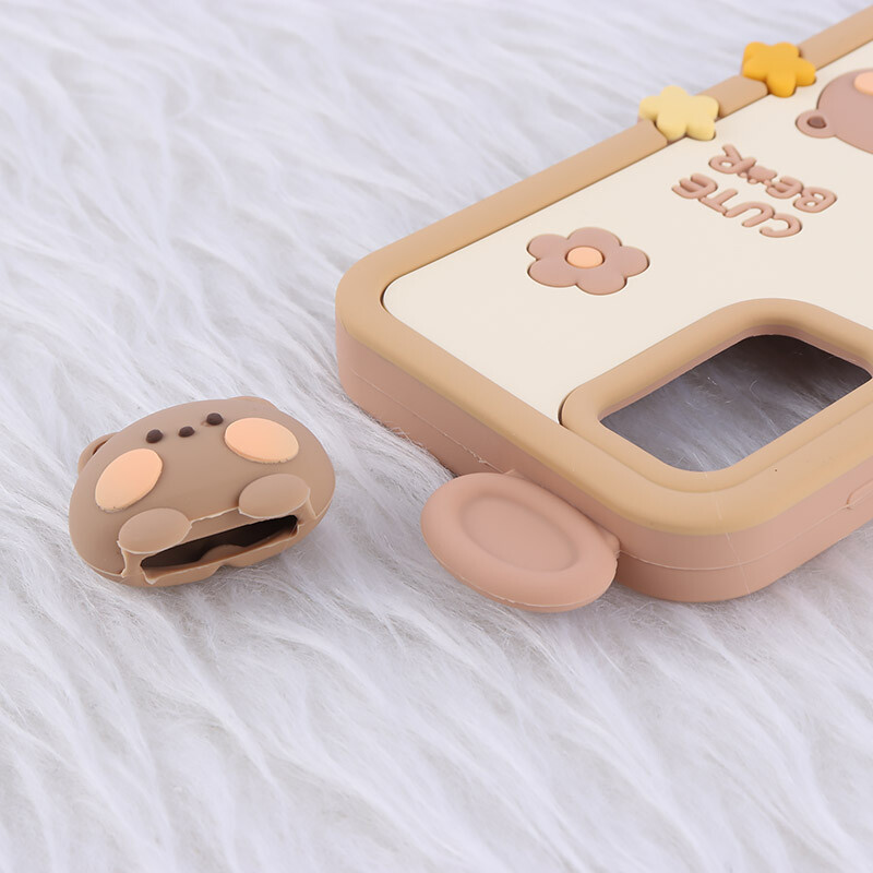 قاب عروسکی سامسونگ Galaxy A13 4G طرح Cute Bear Happy