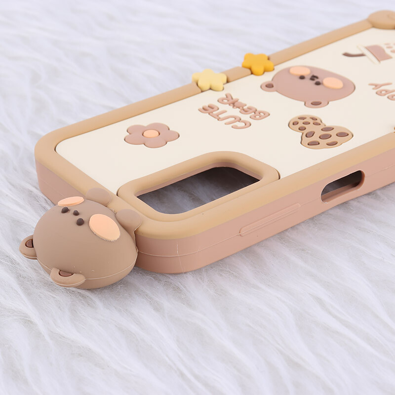 قاب عروسکی سامسونگ Galaxy A13 4G طرح Cute Bear Happy