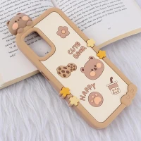 قاب عروسکی سامسونگ Galaxy A13 4G طرح Cute Bear Happy