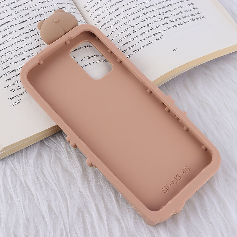 قاب عروسکی سامسونگ Galaxy A13 4G طرح Cute Bear Happy