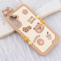 قاب عروسکی سامسونگ Galaxy A15 طرح Cute Bear Happy