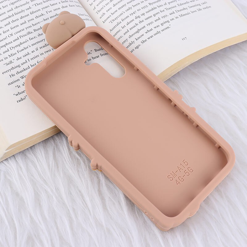 قاب عروسکی سامسونگ Galaxy A15 طرح Cute Bear Happy