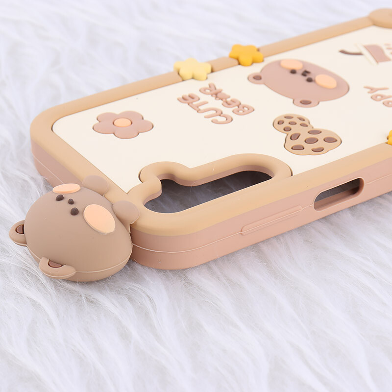 قاب عروسکی سامسونگ Galaxy A15 طرح Cute Bear Happy