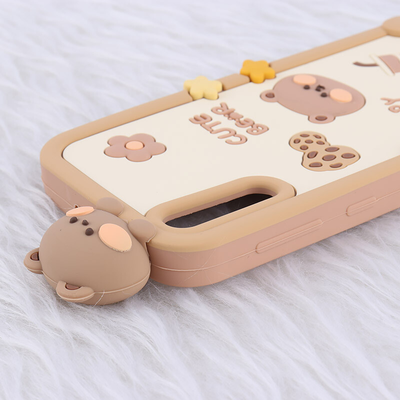 قاب عروسکی سامسونگ Galaxy A30s / A50 / A50s طرح Cute Bear Happy