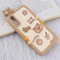 قاب عروسکی سامسونگ Galaxy A30s / A50 / A50s طرح Cute Bear Happy