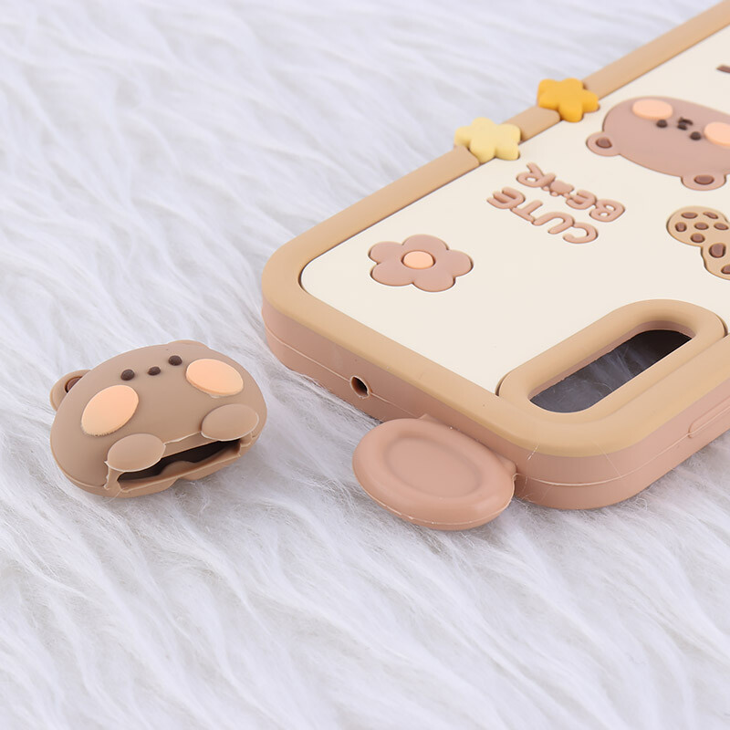 قاب عروسکی سامسونگ Galaxy A30s / A50 / A50s طرح Cute Bear Happy
