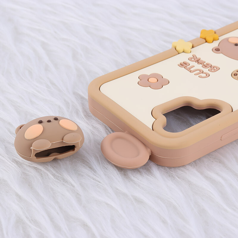 قاب عروسکی سامسونگ Galaxy A32 4G طرح Cute Bear Happy