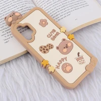 قاب عروسکی سامسونگ Galaxy A32 4G طرح Cute Bear Happy