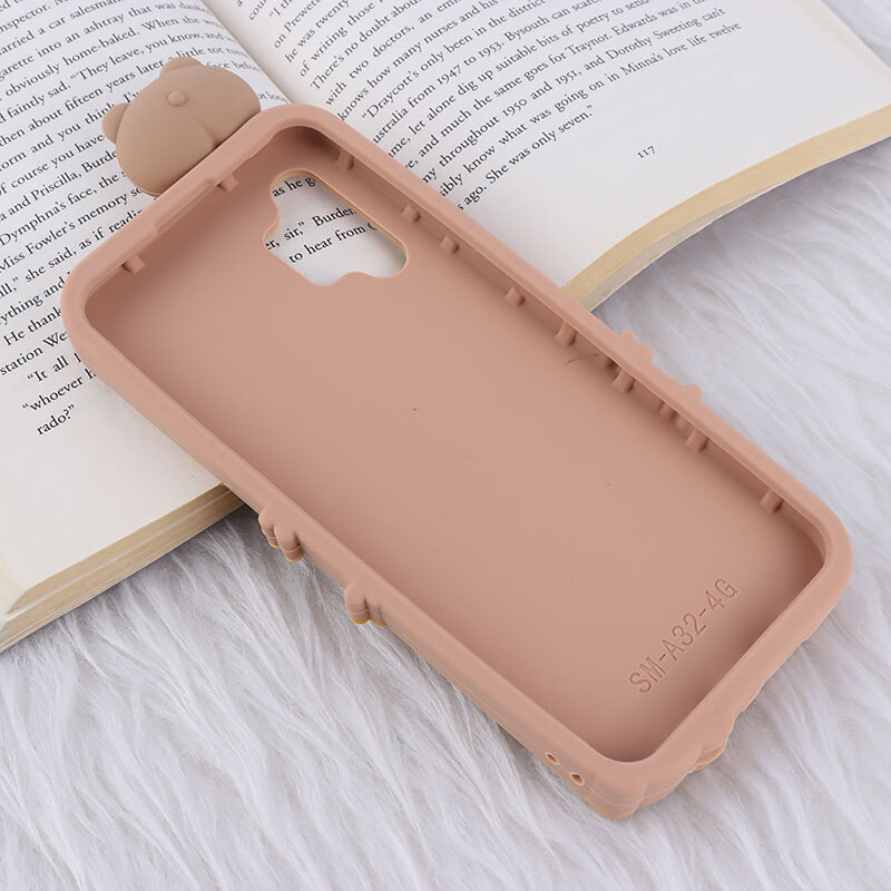 قاب عروسکی سامسونگ Galaxy A32 4G طرح Cute Bear Happy