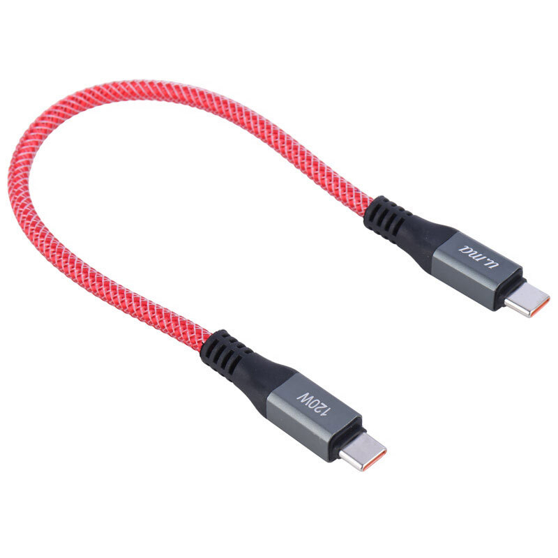 کابل تبدیل کوتاه فست شارژ Uma Type-C To Type-C 120W 25cm