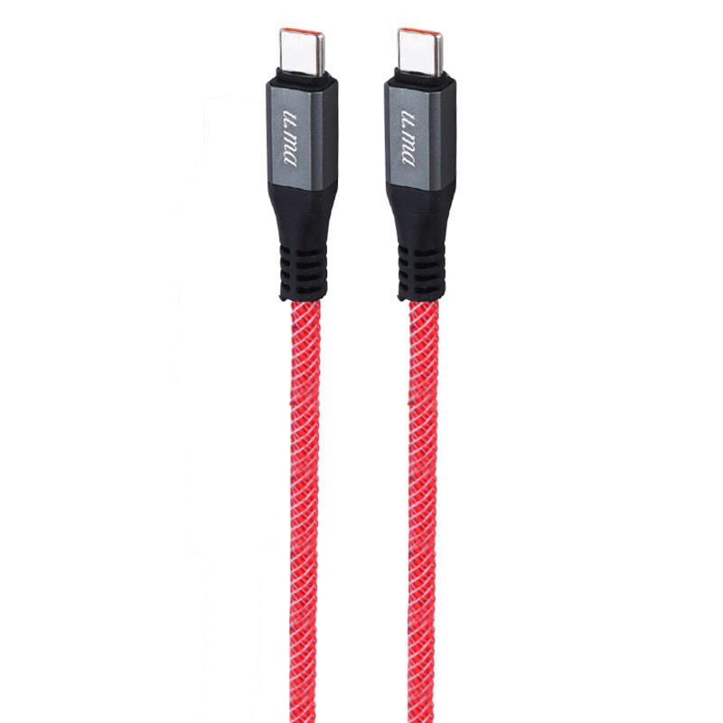 کابل تبدیل کوتاه فست شارژ Uma Type-C To Type-C 120W 25cm