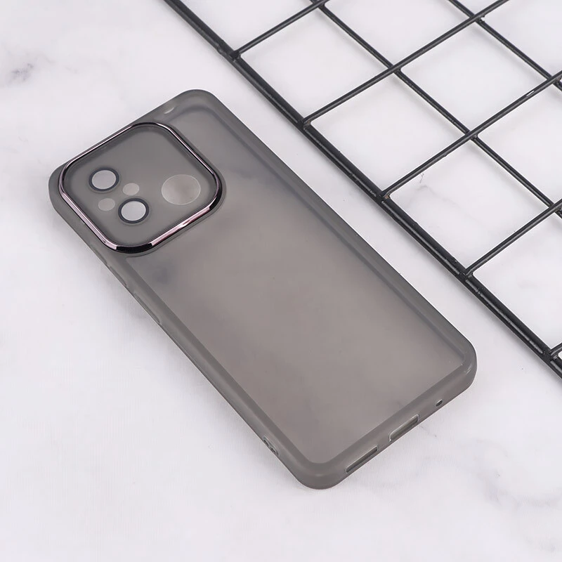 قاب Space شیائومی Redmi 12C دور محافظ متال محافظ لنزدار