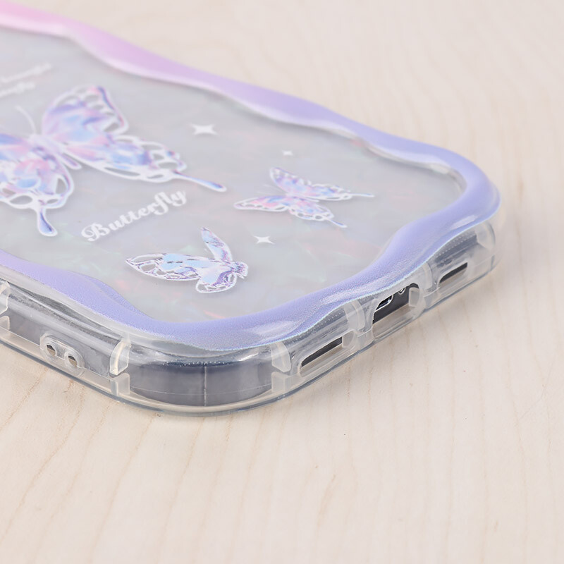 قاب Butterfly آیفون iPhone 12 Pro Max پاستیلی آویزدار محافظ لنزدار