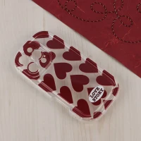 قاب Love Story آیفون iPhone 16 Pro طرح قلب محافظ لنزدار
