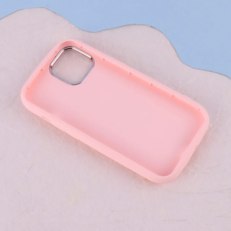 قاب سیلیکونی آیفون iPhone 13 / 14 پاپیونی مرواریدی دور محافظ متال