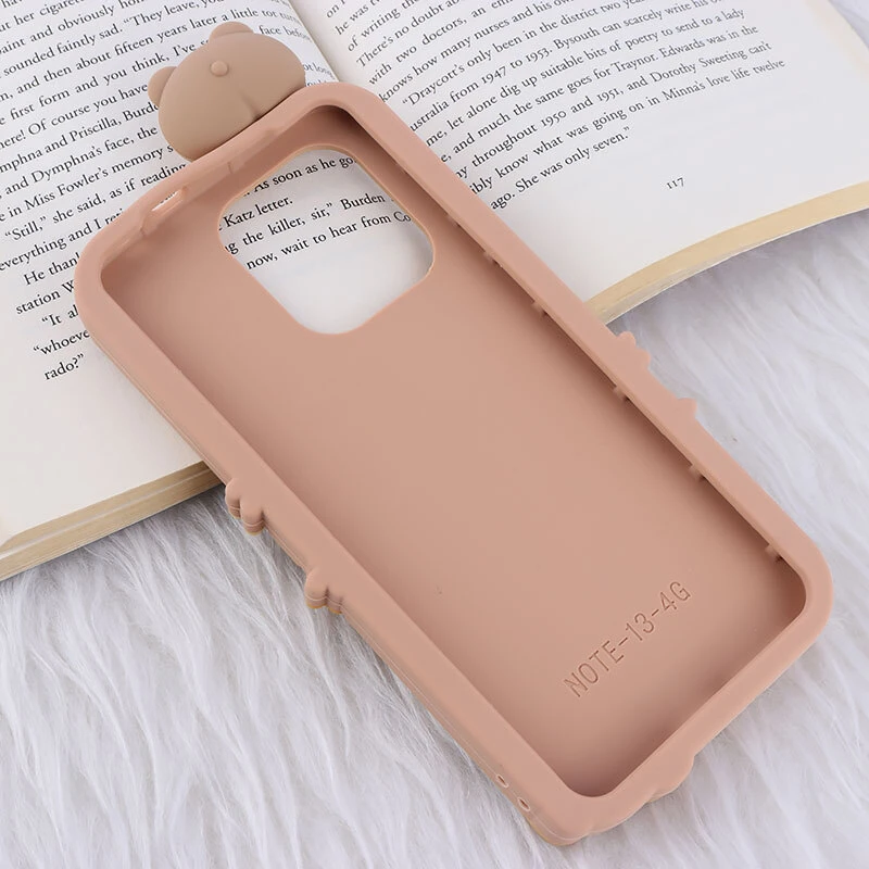 قاب عروسکی شیائومی Redmi Note 13 4G طرح Cute Bear Happy