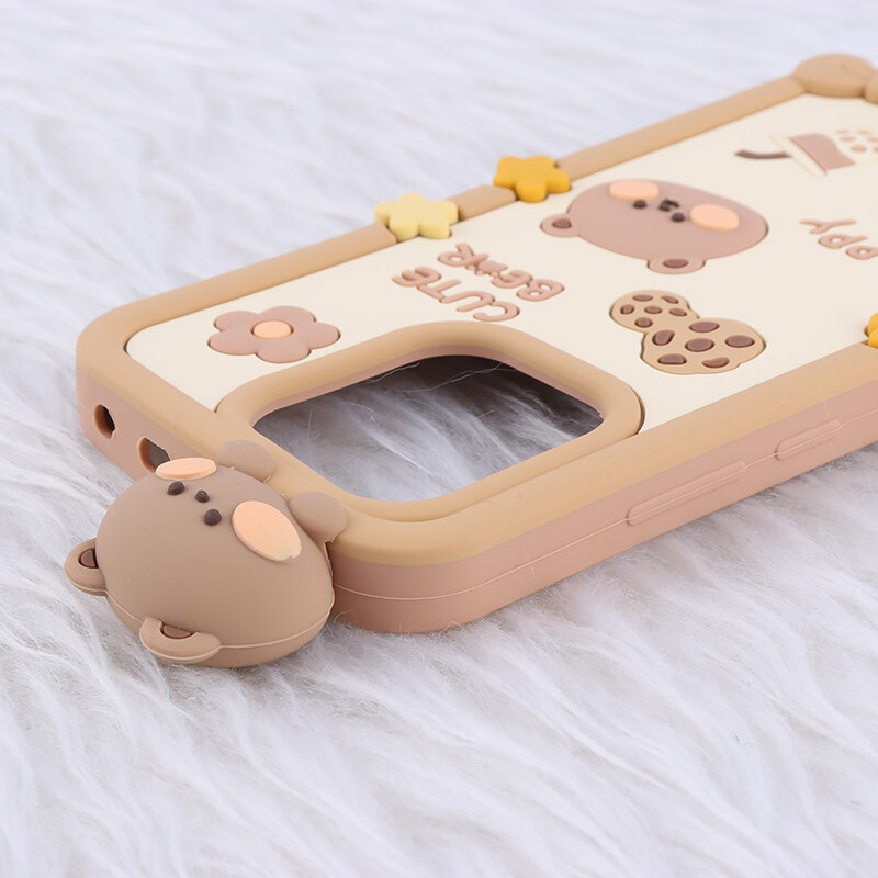 قاب عروسکی شیائومی Redmi Note 13 4G طرح Cute Bear Happy