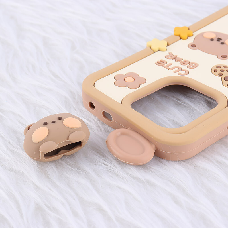 قاب عروسکی شیائومی Redmi Note 13 4G طرح Cute Bear Happy