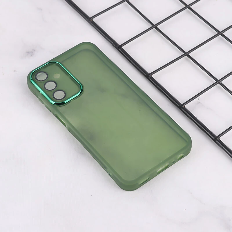 قاب Space سامسونگ Galaxy A15 دور محافظ متال محافظ لنزدار