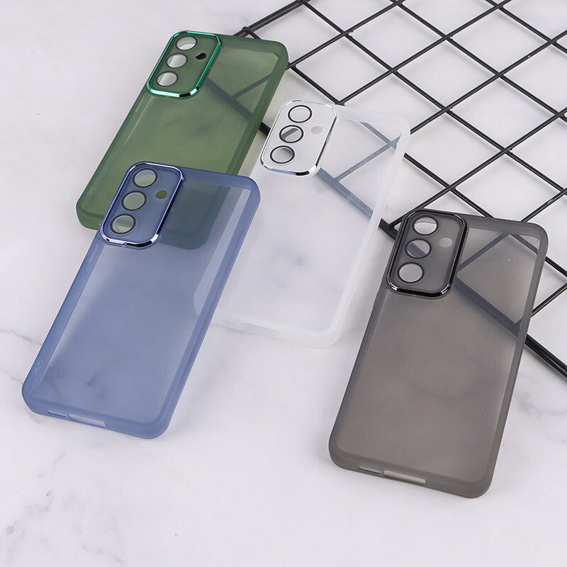 قاب Space سامسونگ Galaxy A55 دور محافظ متال محافظ لنزدار