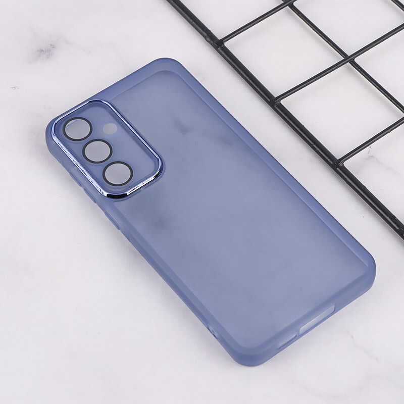قاب Space سامسونگ Galaxy A55 دور محافظ متال محافظ لنزدار