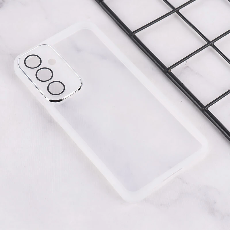 قاب Space سامسونگ Galaxy A55 دور محافظ متال محافظ لنزدار