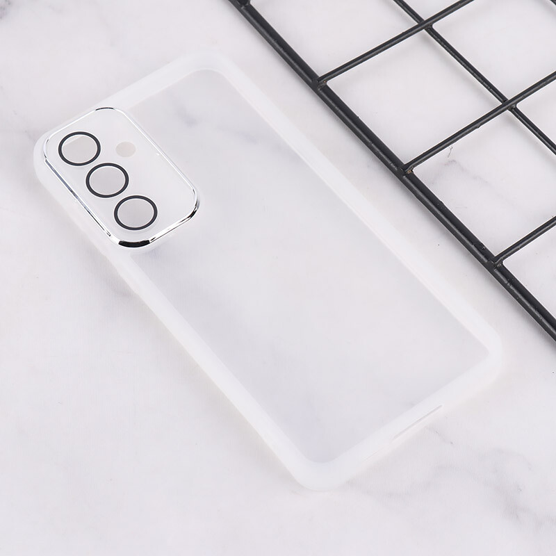 قاب Space سامسونگ Galaxy A55 دور محافظ متال محافظ لنزدار