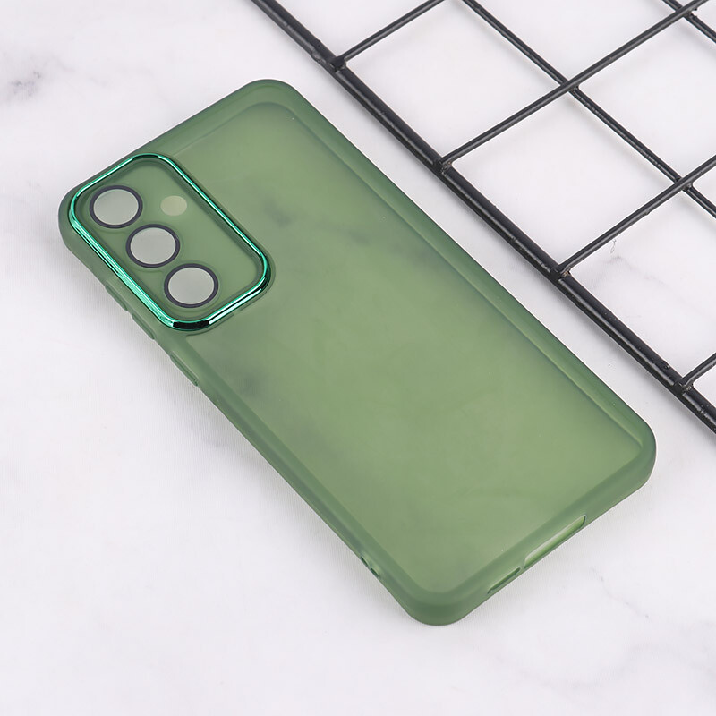 قاب Space سامسونگ Galaxy A55 دور محافظ متال محافظ لنزدار