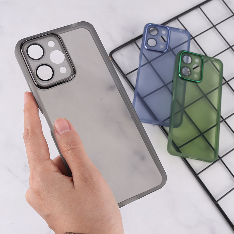 قاب Space شیائومی Redmi 12 دور محافظ متال محافظ لنزدار
