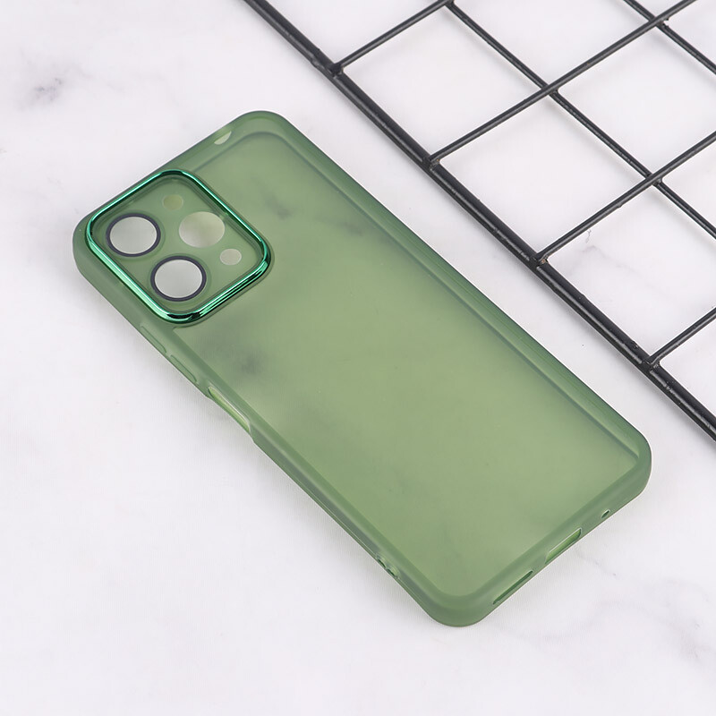 قاب Space شیائومی Redmi 12 دور محافظ متال محافظ لنزدار