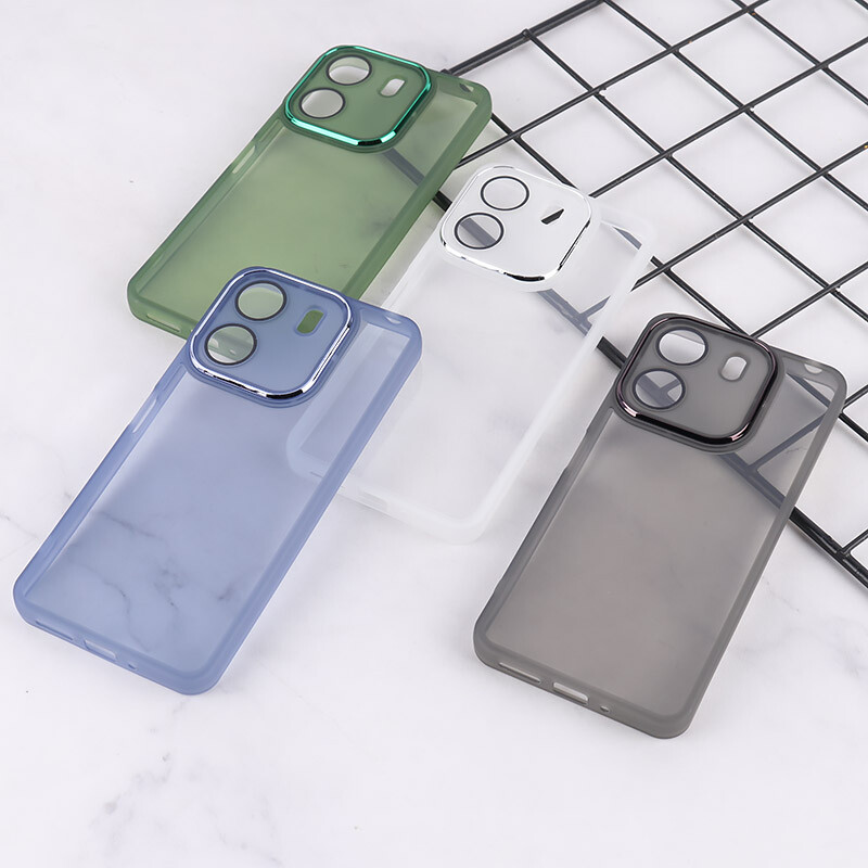 قاب Space شیائومی Redmi 13C / Poco C65 دور محافظ متال محافظ لنزدار