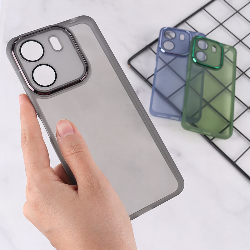 قاب Space شیائومی Redmi 13C / Poco C65 دور محافظ متال محافظ لنزدار