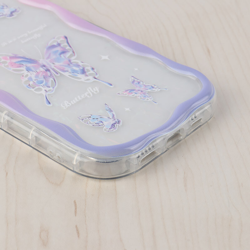 قاب Butterfly آیفون iPhone 13 Pro Max پاستیلی آویزدار محافظ لنزدار