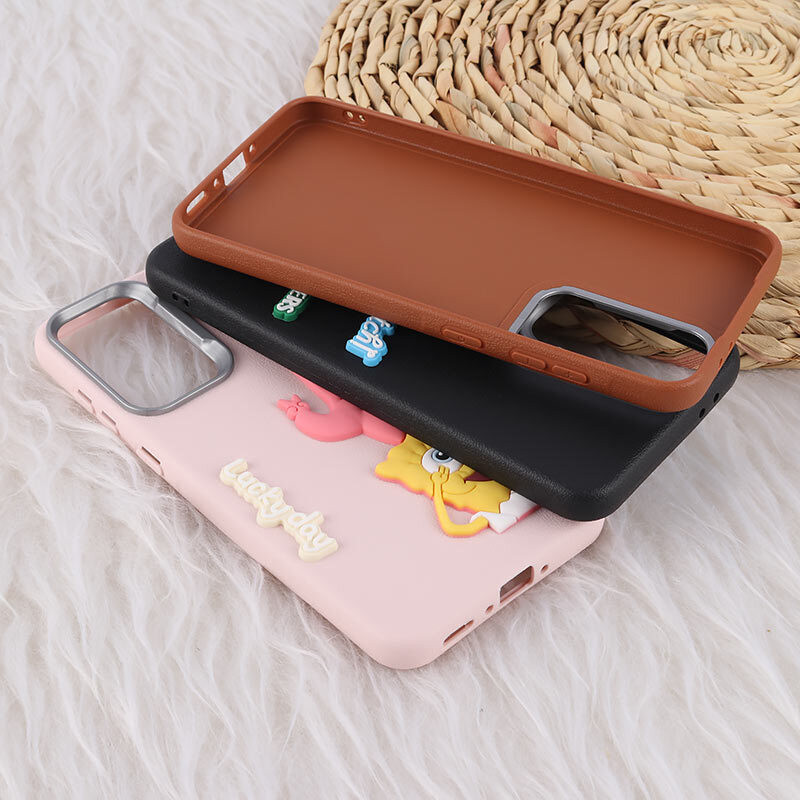 قاب چرمی ژله ای Leather سامسونگ Galaxy A56 طرح دار
