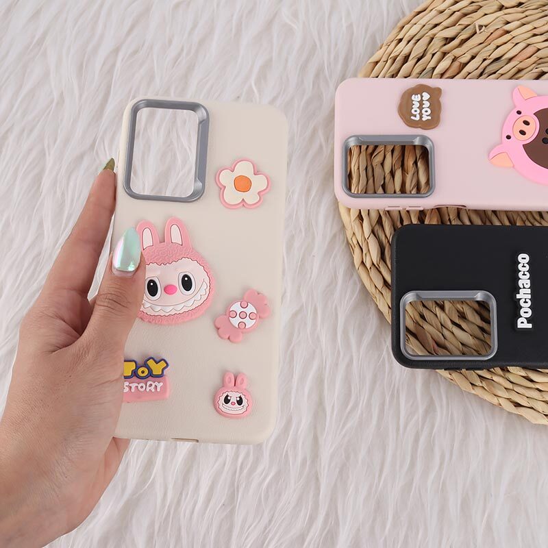 قاب چرمی ژله ای Leather سامسونگ Galaxy A26 طرح دار عروسکی دخترانه