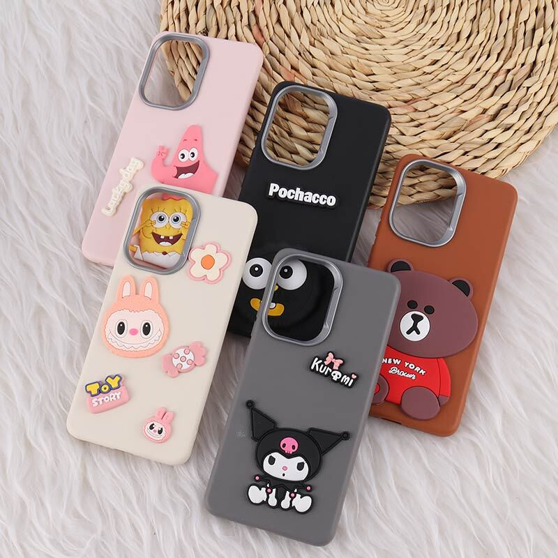 قاب چرمی ژله ای Leather شیائومی Poco X7 Pro طرح دار