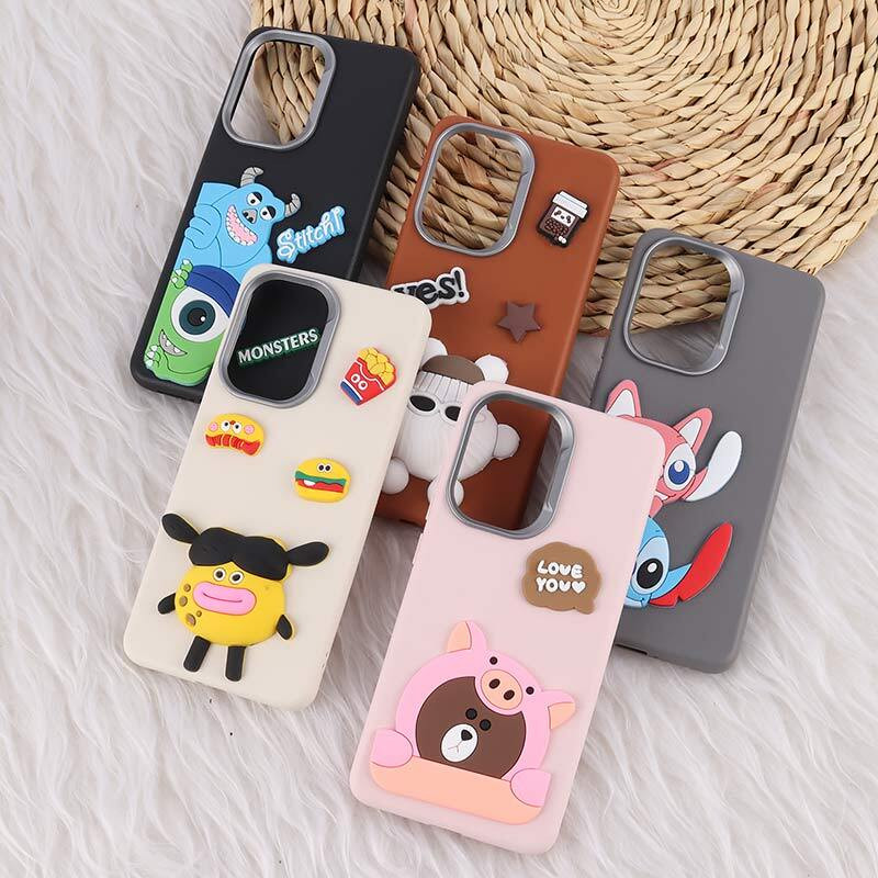 قاب چرمی ژله ای Leather شیائومی Poco X7 Pro طرح دار