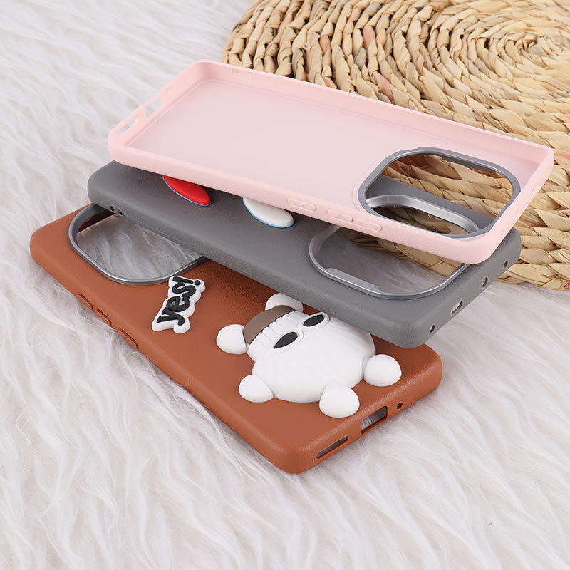 قاب چرمی ژله ای Leather شیائومی Poco X7 طرح دار