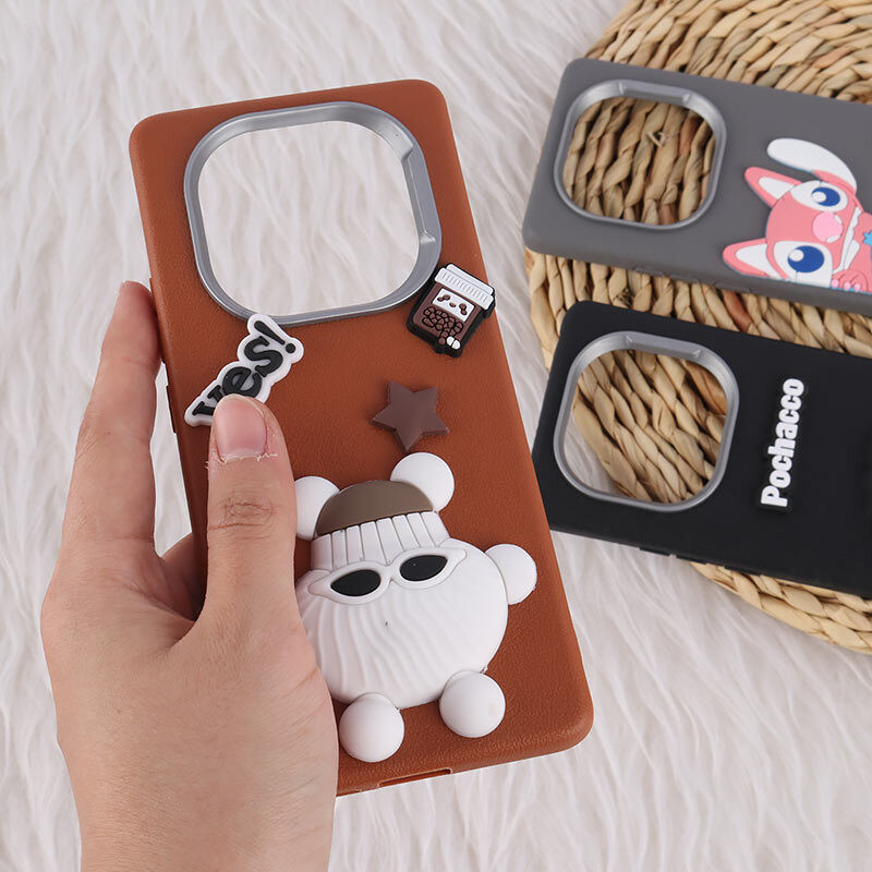قاب چرمی ژله ای Leather شیائومی Redmi Note 14 Pro 4G طرح دار