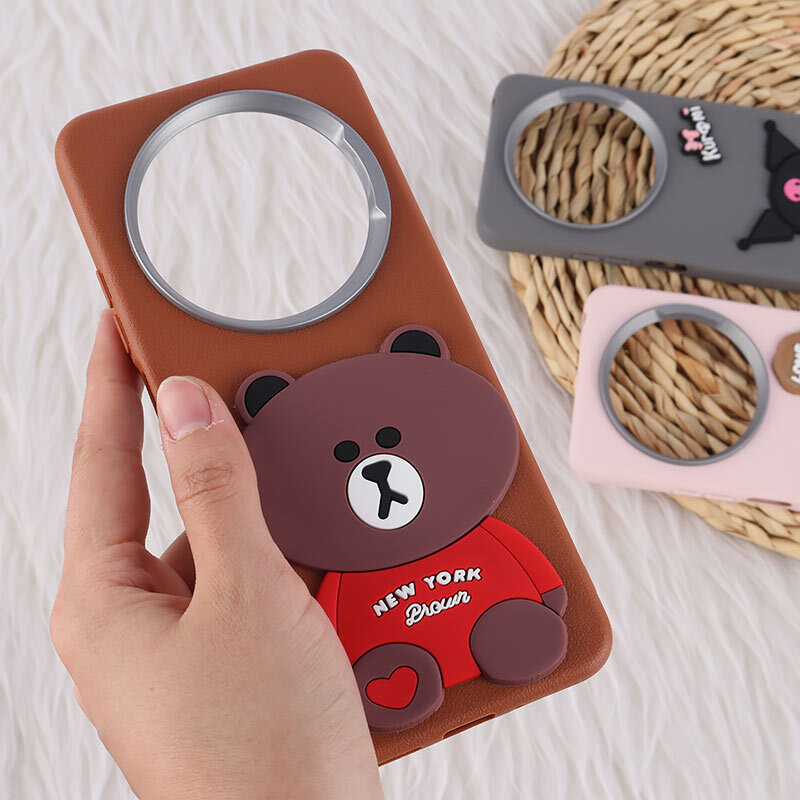 قاب چرمی ژله ای Leather شیائومی Redmi 14C / Poco C75 طرح دار