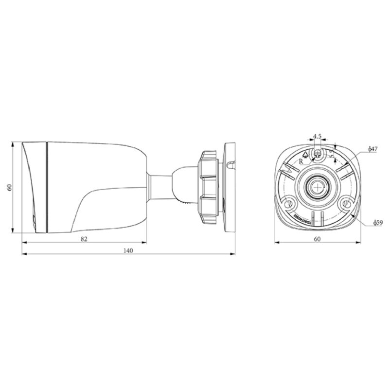 دوربین مداربسته تحت شبکه تیاندی 4 مگاپیکسل TC-C34QN