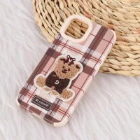 قاب ژله ای آیفون iPhone 13 / 14 طرح Burrbery Teddy
