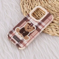 قاب ژله ای آیفون iPhone 15 Pro طرح Burrbery Teddy