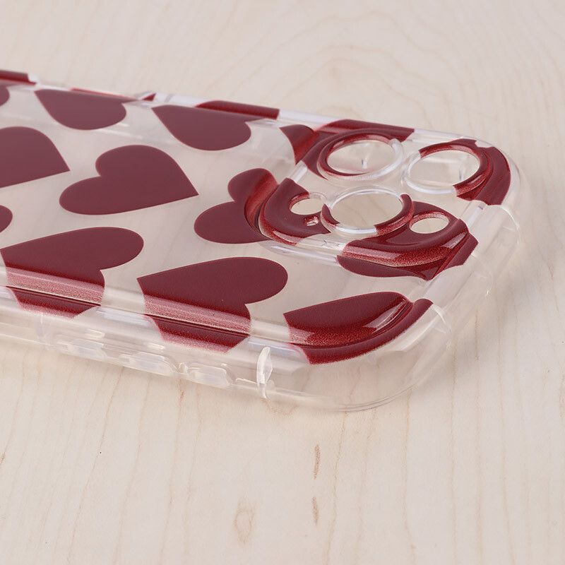 قاب Love Story آیفون iPhone 16 Pro Max طرح قلب محافظ لنزدار