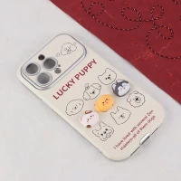 قاب آیفون ۱۵ پرو مکس Lucky Puppy عروسکی برجسته